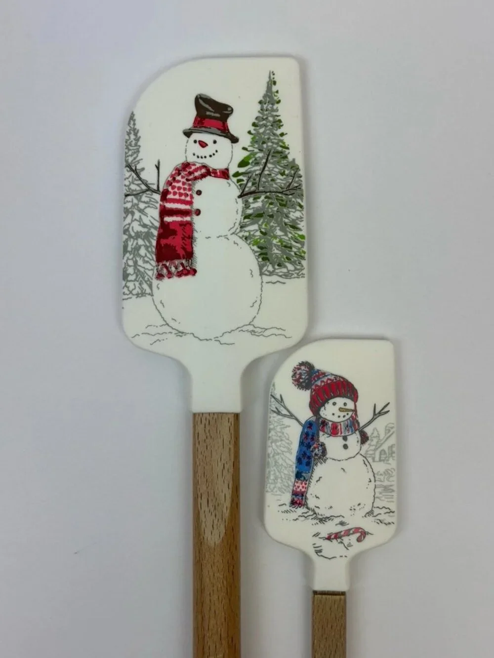 🎃🎄🐭6 Williams Sonoma Spatulas - Mickey Minne Mouse -Halloween -Natale Snow